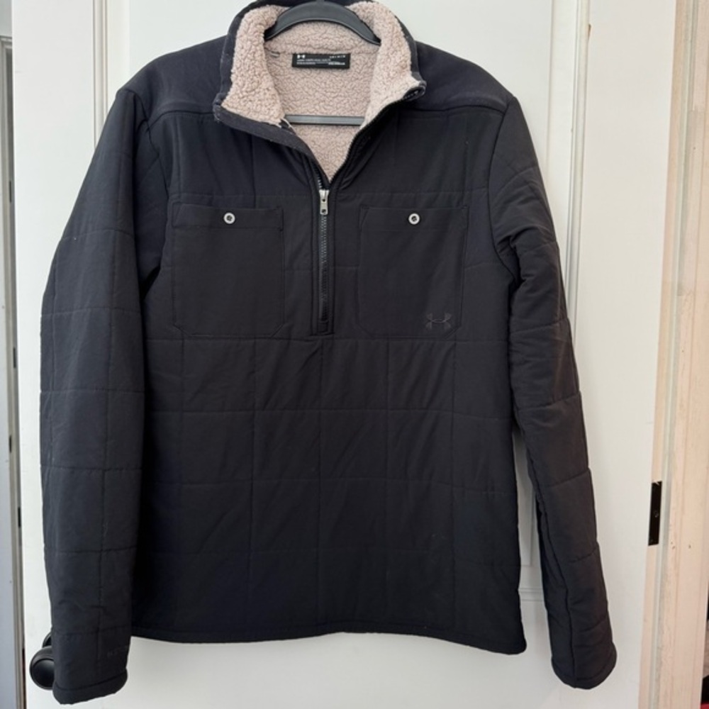 UA Men's ColdGear Latitude 1/4 Zip Sherpa lined. Men’s size L